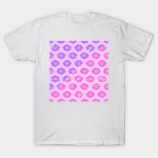 Pink purple watercolor floral pattern T-Shirt